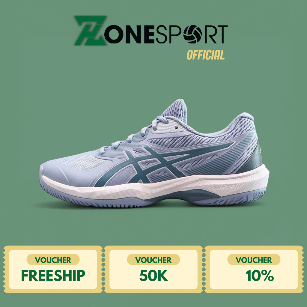 Giày Asics Game FF Xám Trắng - Giày Tennis, Pickleball