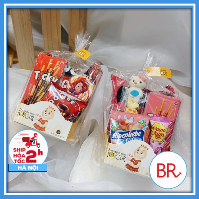 [Sỉ 100/50/30] Túi Gói Quà Tặng Đầu Năm - Túi Đựng Bánh Kẹo Chia Quà 1/6, Trung Thu, Sinh Nhật Cho Bé 02347