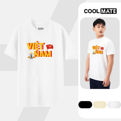 [MUA 2 GIẢM 5%][BST TỰ HÀO VIỆT NAM]Áo thun nam nữ Cotton IN Việt Nam - Coolmate