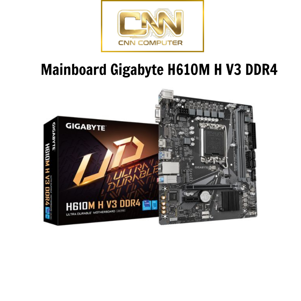 Mainboard Gigabyte H610M H V3 DDR4, Bo Mạch Chủ Chính Hãng Bảo Hành 36 Tháng