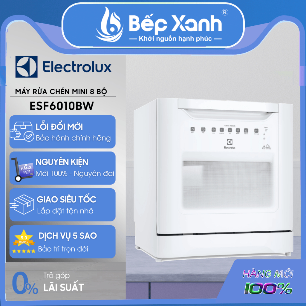 ESF6010BW - Máy Rửa Chén Mini Electrolux ESF6010BW - [BẢO HÀNH 2 NĂM - CHÍNH HÃNG ELECTROLUX VIỆT NA