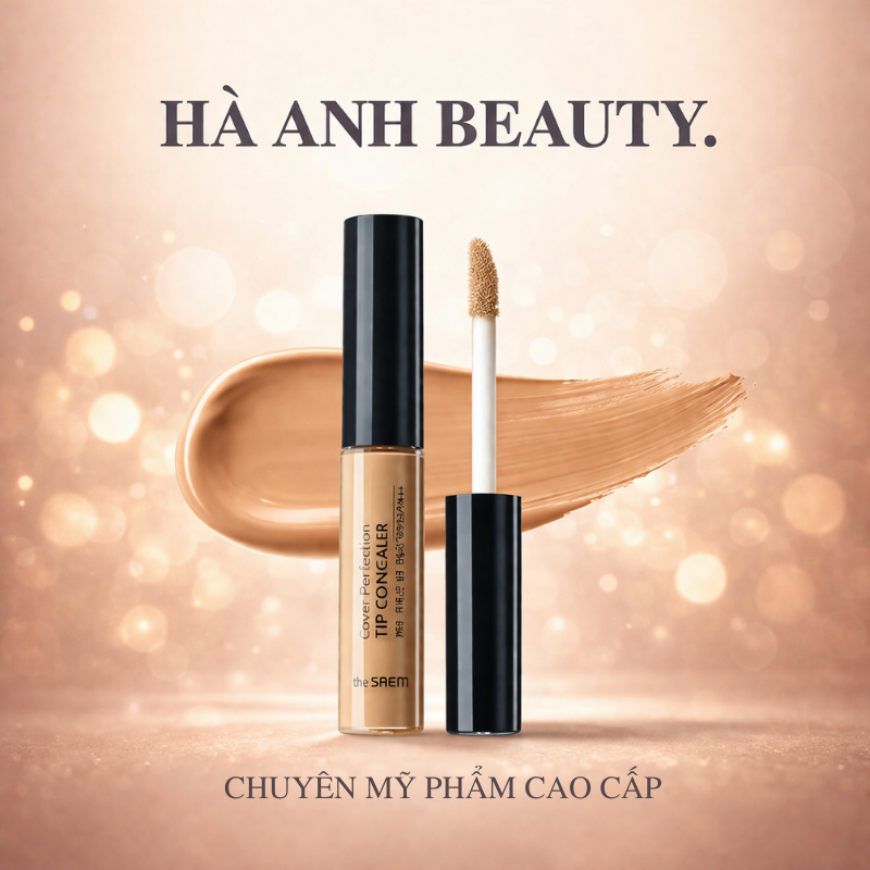Kem che khuyết điểm The Saem Cover Perfection Tip Concealer Spf28 PA++ (6.5g) Hàn Quốc
