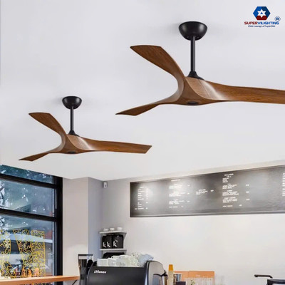 Quạt Trần 3 Cánh ABS Trang trí phòng khách, phòng ngủ Gió Mát Như Tuyệt Tác Êm Ru Từng Nhịp Thở