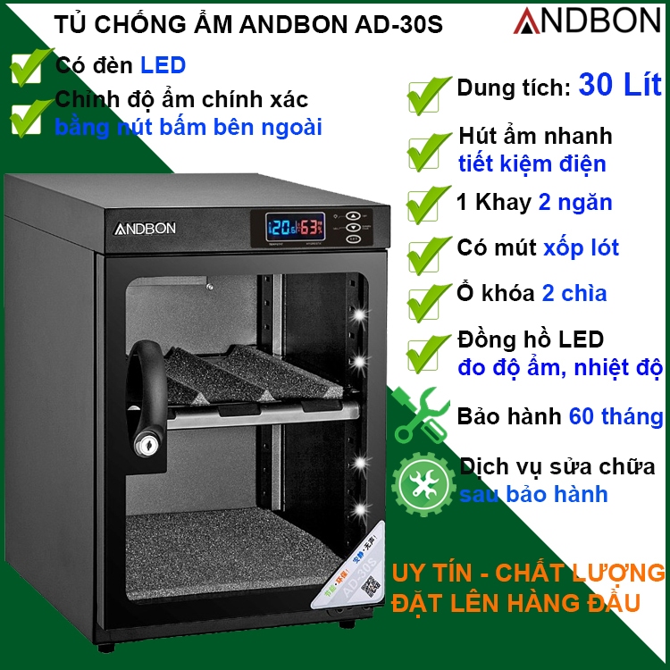 Tủ chống ẩm Andbon AD-30S (30 lít)