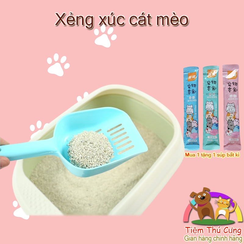 Xẻng xúc cát vệ sinh cho mèo hình đầu mèo