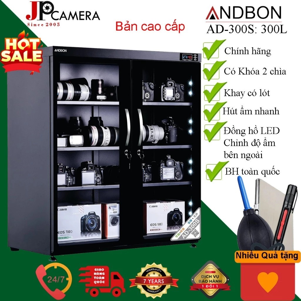 Tủ chống ẩm 300 lít Andbon AD-300S