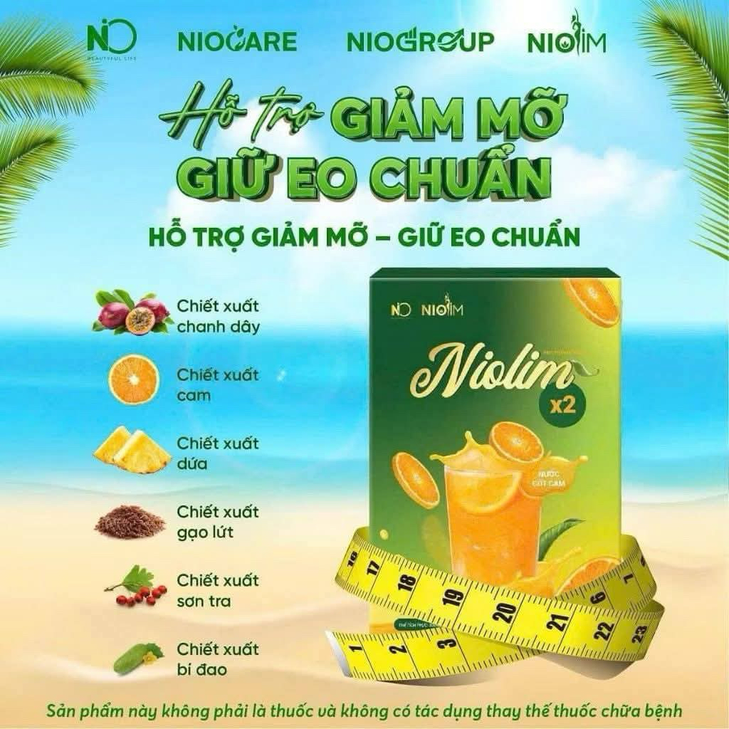 Niolim X2 Dạng Nước Uống Vị Cam – Gói Tiện Lợi, Hỗ Trợ Kiểm Soát Cân Nặng & Tiêu Hoá