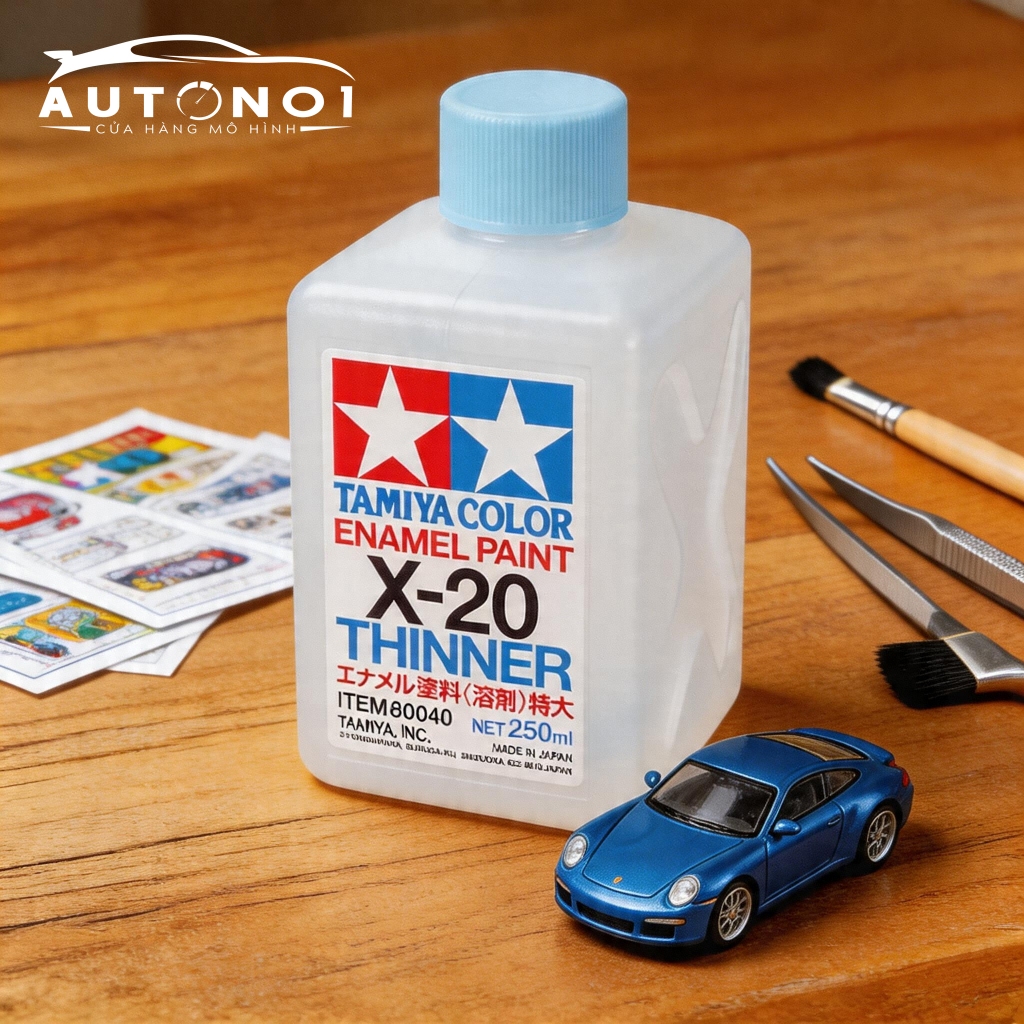 Enamel x20 thinner dung dịch pha sơn thinner gốc enamel 250ml Tamiya 80040
