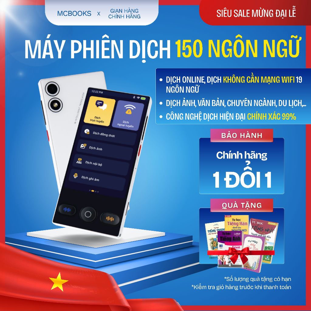 Máy phiên dịch M16 không cần mạng wifi và Bút học ngoại ngữ thông minh - Smart pen MC08 - Học và dịc