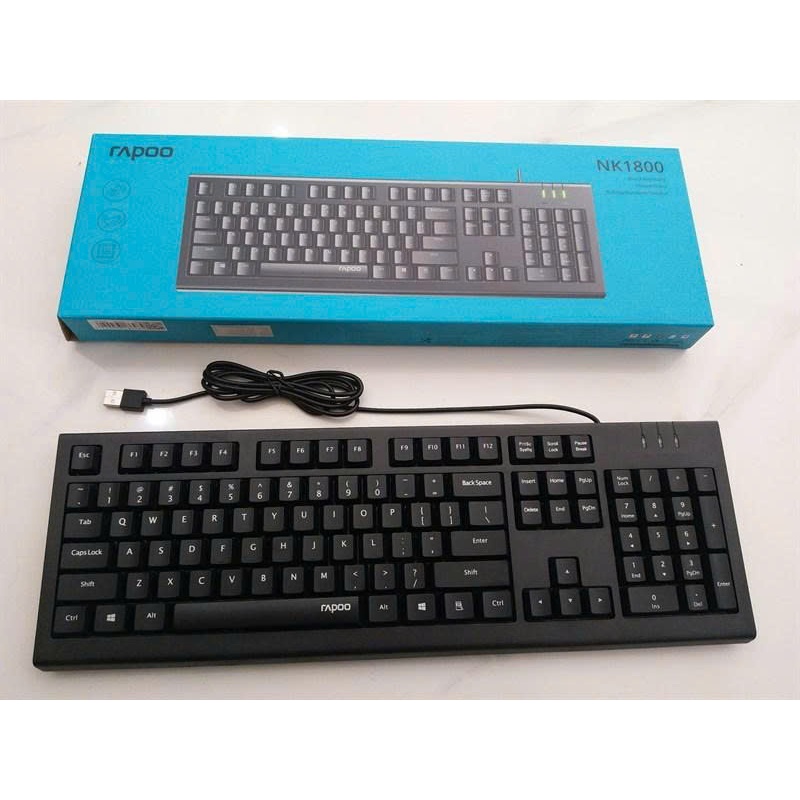 Bàn phím có dây Rapoo NK1800 cổng USB
