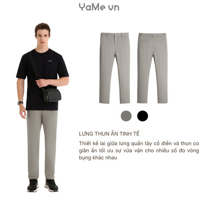 Quần Tây Nam Thanh Lịch DurableTex™ Vải Đanh Chắc Mặc Bền The Minimalist 011 Dáng Vừa Vặn F3 24974 |YaMe|