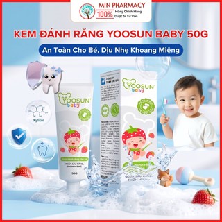 Kem Đánh Răng Yoosun Baby 50g – Làm Sạch Dịu Nhẹ Cho Bé, Hỗ Trợ Ngừa Sâu Răng