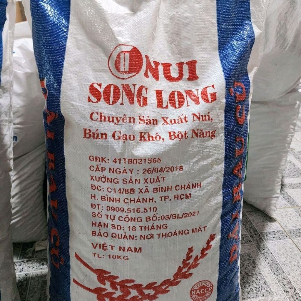 Giá Sỉ 1 Bao Là 10kg Nui Ống Dài Rau Củ - Mai Ngọc Food Cần Thơ
