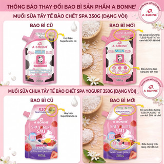[MUA 6 TẶNG QUÀ] Muối Tắm Spa Tẩy Tế Bào Chết Trắng Da Mờ Thâm A Bonne' Dạng Gói Có Vòi 350g