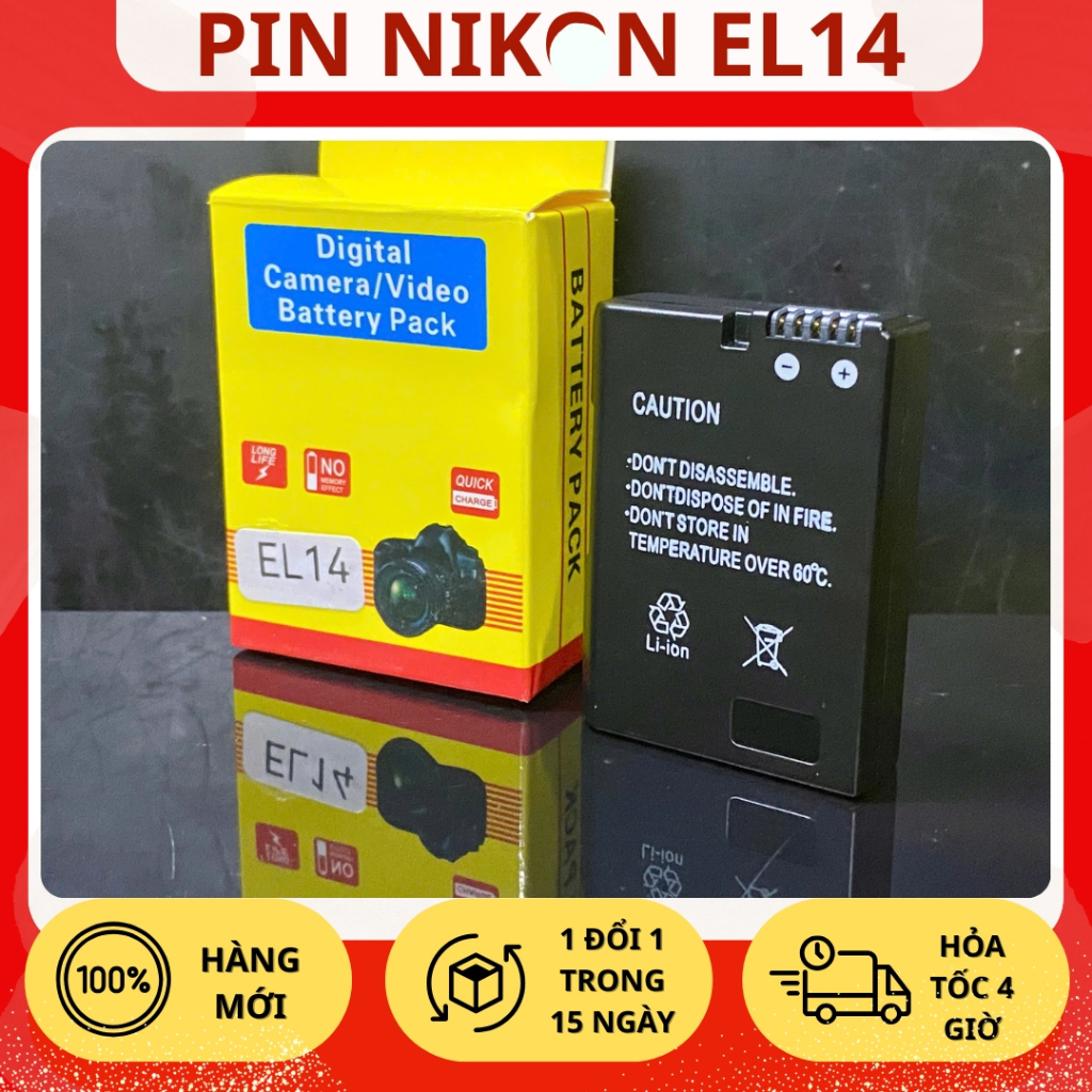 Pin Thay Thế Nikon EL14/EL14A Cho Nikon Coolpix P7000, P7100, P7700, 7800 Chất Lượng Cao