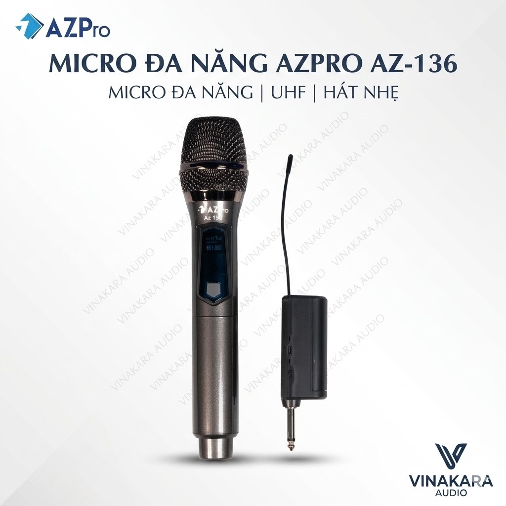 Micro Đa Năng AZPro AZ-136 – Hát Hay, Dễ Dùng, Giá Tốt