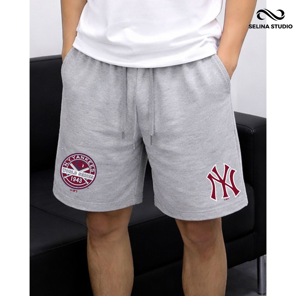 Quần Short NY LA Unim Fashion Thể Thao Nam Nữ Unisex SelinaStudio Chất Liệu Cotton 2 Da Cao Cấp