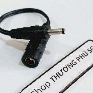 Cáp chuyển nguồn DC (5.5mm X 2.1mm) ra đầu 3.5mm x 1.35mm, dài 15Cm (Giá bán 1 Sợi)