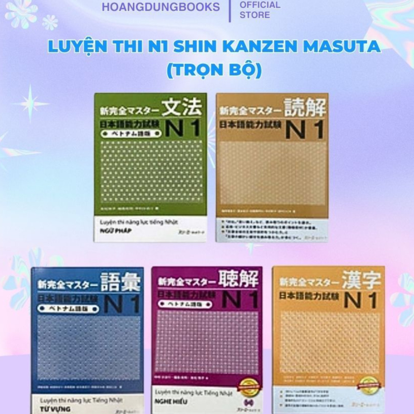 Sách Tiếng Nhật - Shin Kanzen Master N1 Trọn Bộ | Luyện Thi JLPT N1 Đầy Đủ 5 Kỹ Năng