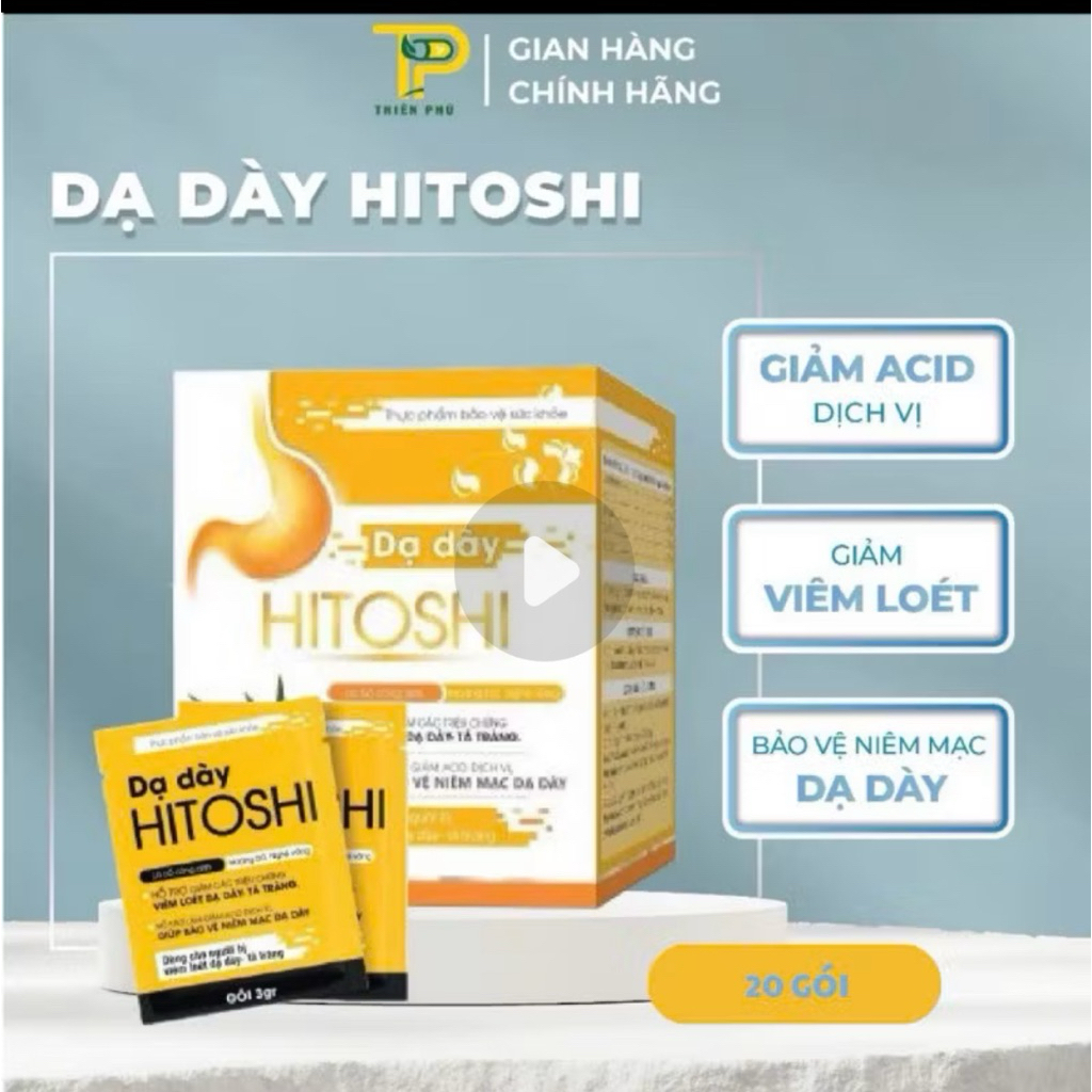 Sản Phẩm điều trị các bệnh lý về dạ dày , đại tràng An dạ Hitoshi