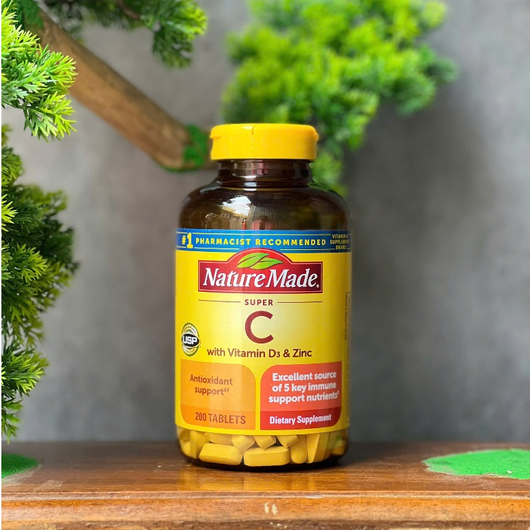 Viên uống Nature Made Super C hàng Mỹ