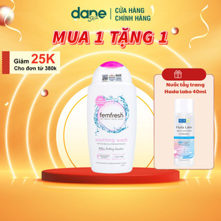 Dung dịch vệ sinh phụ nữ Femfresh Hồng 250ml - Giúp dưỡng ẩm, kháng khuẩn, giảm viêm nhiễm, nấm ngứa, làm dịu thư giãn