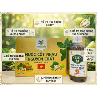 [ COMBO 2 LÍT ] Nước cốt Nhàu nguyên chất Phong Thảo