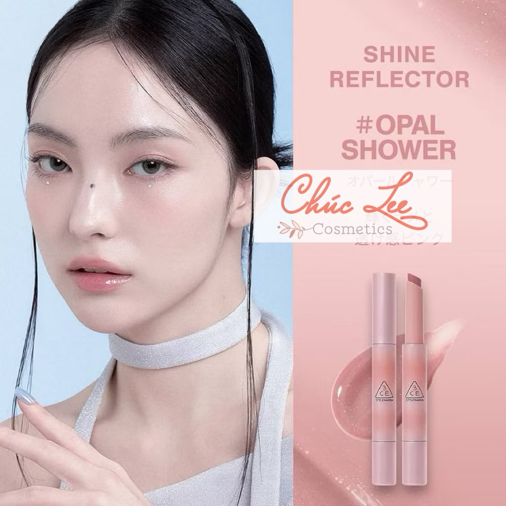 [Xả kho 6/2027]SON DƯỠNG BÓNG LẤP LÁNH LÀM ĐẦY MÔI SHINE REFLECTOR OPAL SHOWER fullsize fullbox