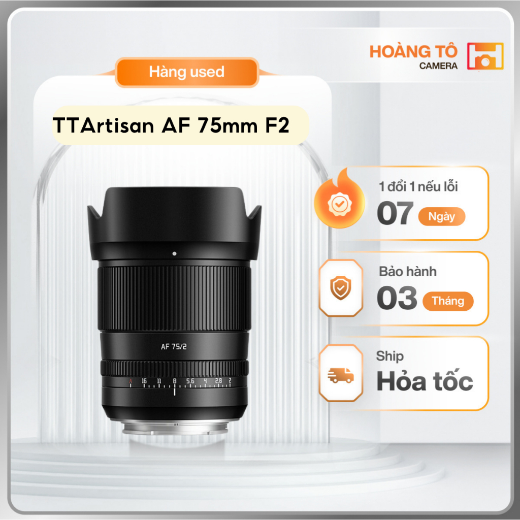 Ống kính AF TTartisan 75mm F2 | Cũ