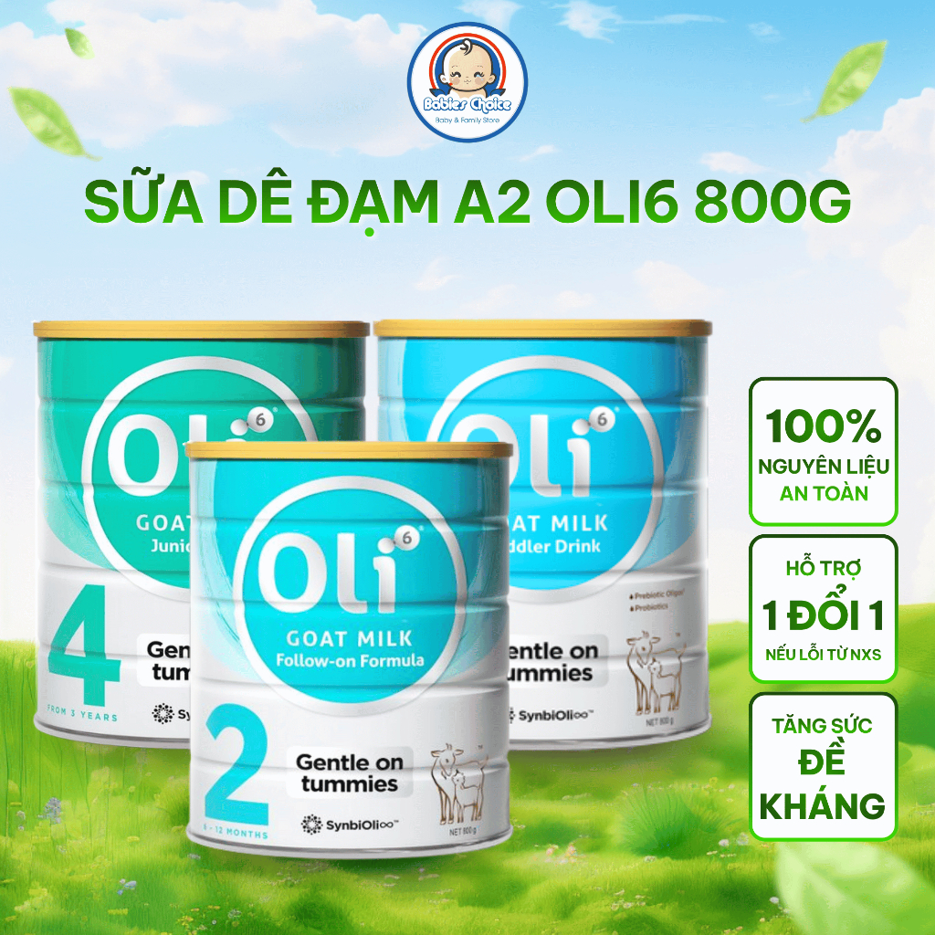 Sữa Dê Công Thức Nguyên Kem Đạm A2 Oli6 Goat Milk Infant Bổ Sung BB536 Êm Bụng Dễ Tiêu Hóa Tăng Sức 