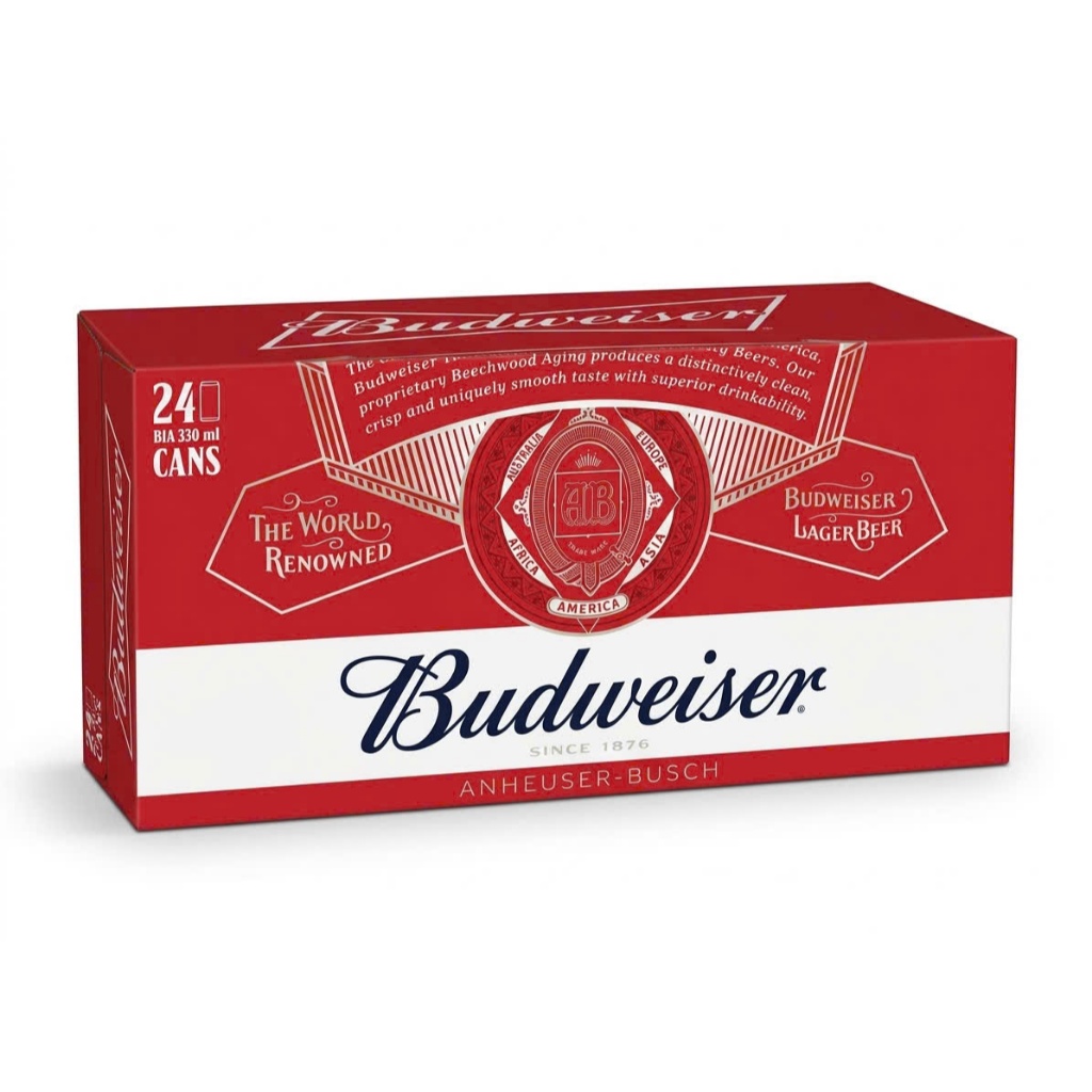 Bia Budweiser lon 330ml sản xuất Việt Nam