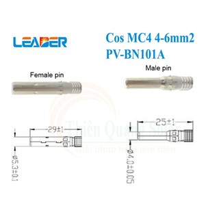 Ruột Cos MC4 hãng LEADER(Bịch 50 cặp)