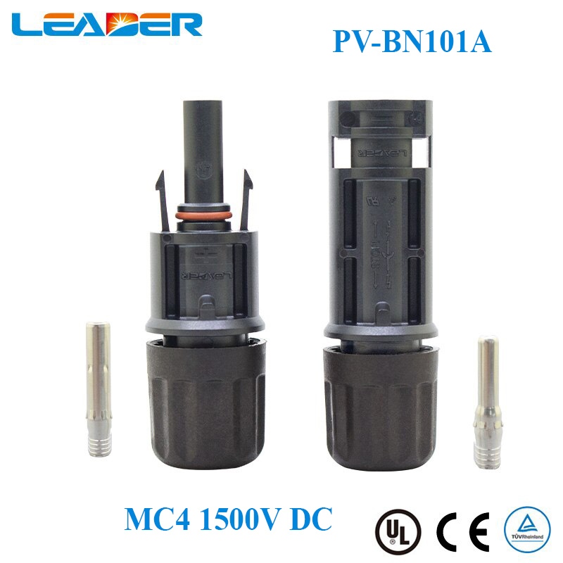 Đầu nối MC4 điện áp: 1500V DC, mã sản phẩm: PV-BN101A , hiệu: LEADER.