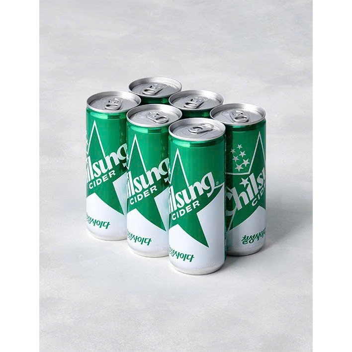 Nước giải khát có ga chilsung cider 250ml hàn quốc-Lotte-thương-hiệu-nhập-khẩu - CASUMO