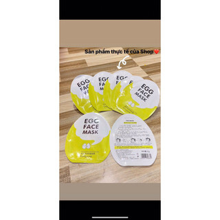 Combo 10 miếng mặt nạ Bioaqua Egg Face Mask (trứng vàng)