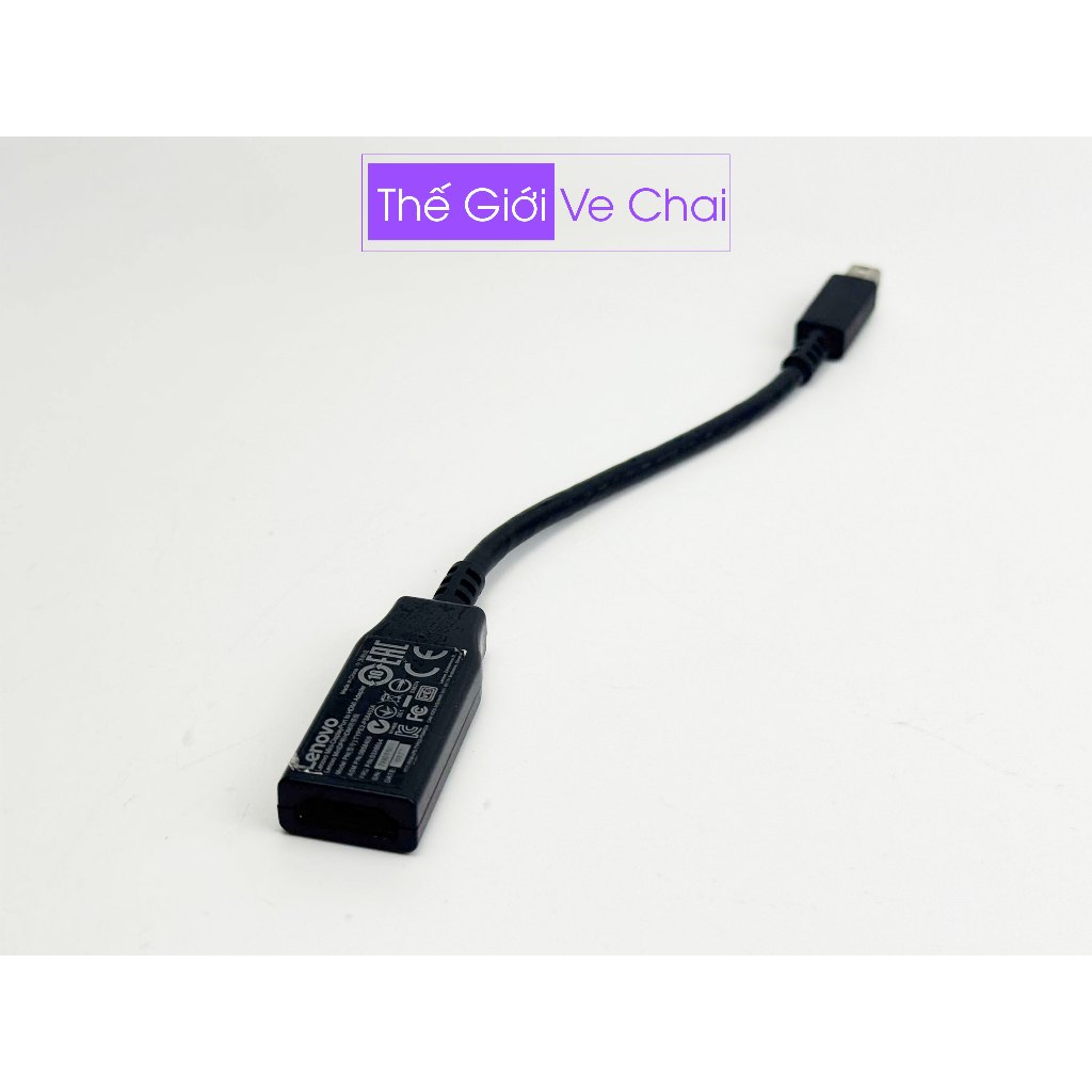 MINI DP to HDMI - cáp chuyển Mini DisplayPort sang HDMI, Mini DP to HDMI 4K 20cm của lenovo