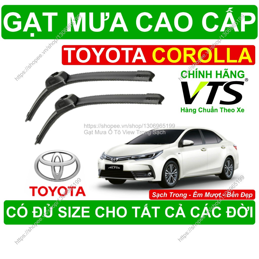 Gạt Mưa Kính Lái Toyota Corolla, Cặp Gạt Mưa Kính Lái Toyota Corolla, Có Đủ Size Cho Các Đời Xe Toyo