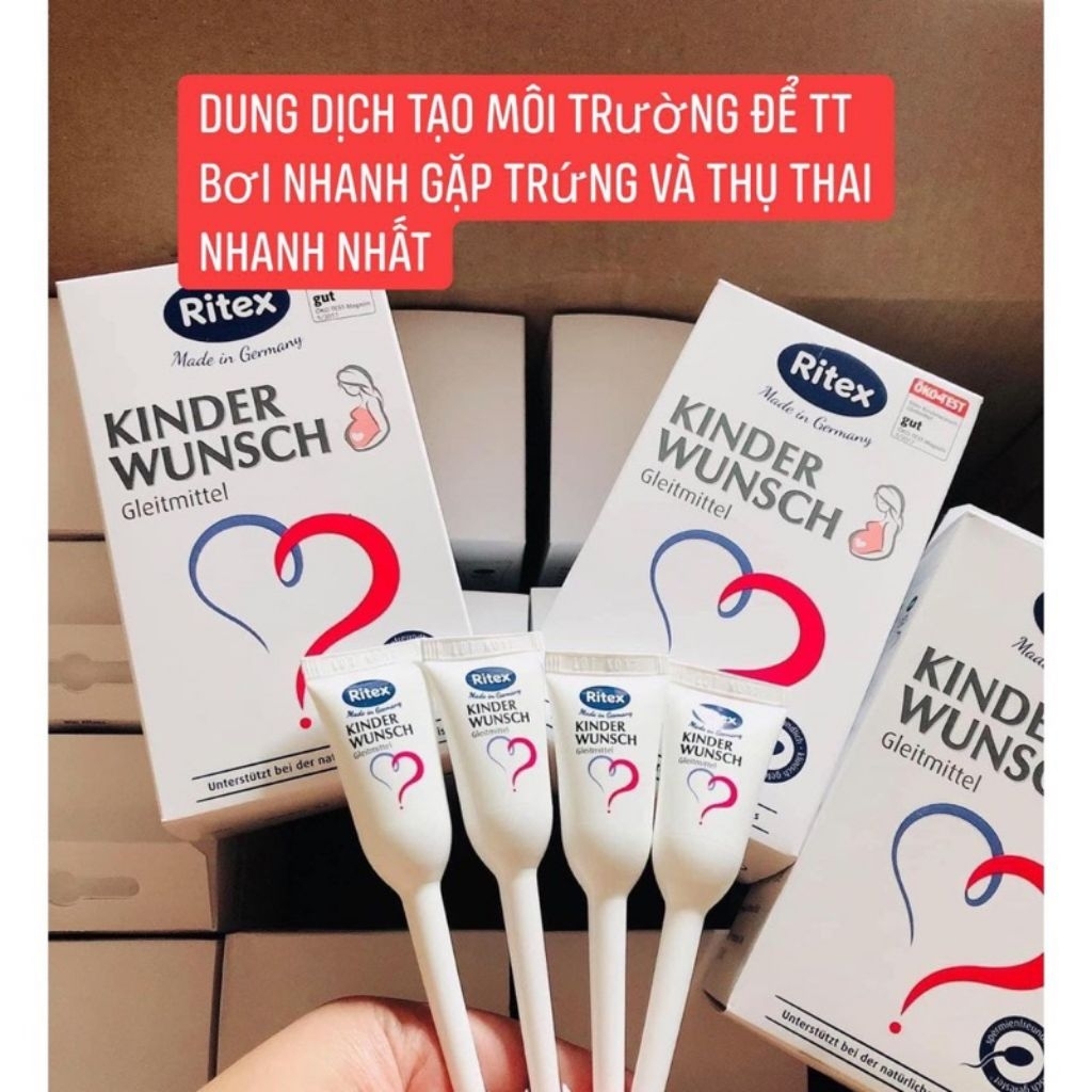 Hộp 8 Ống Gel Ritex Kinder Wunsch Đức chính hãng, có tách lẻ, che tên sản phẩm