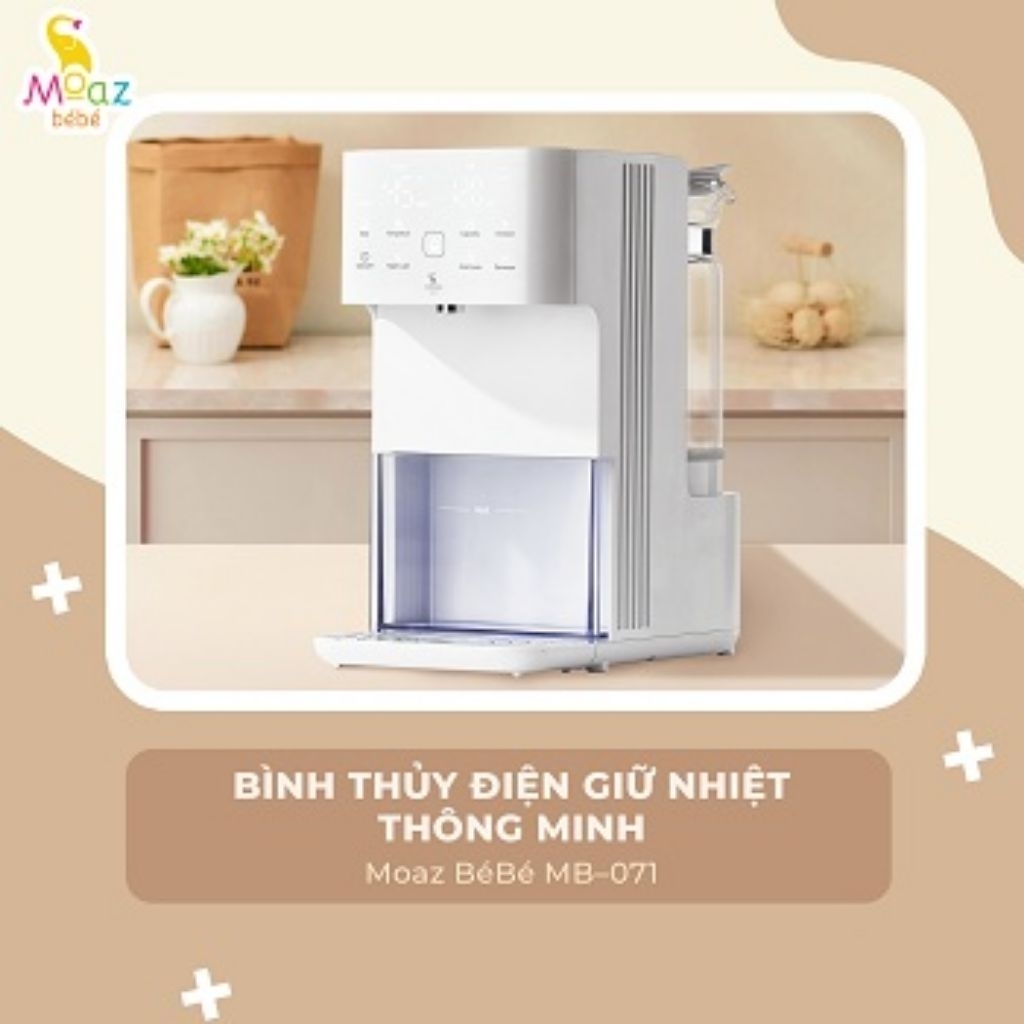 BH 1 năm - Bình thủy điện giữ nhiệt thông minh Moaz BéBé MB071