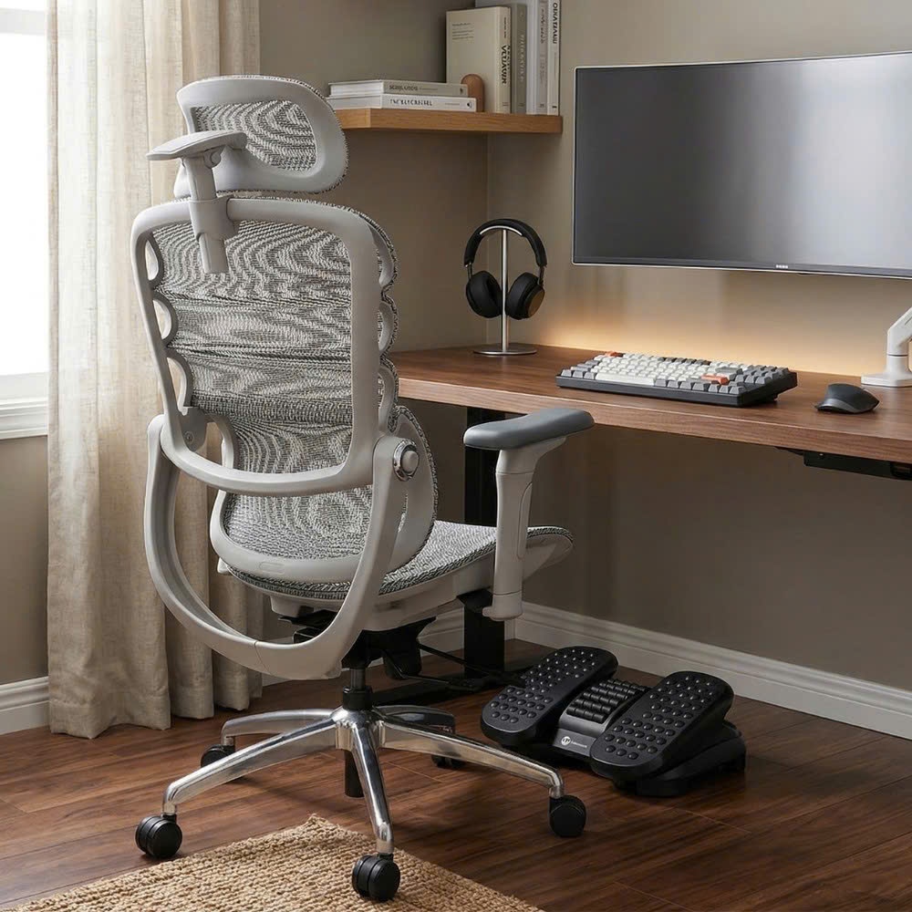 Ghế Công Thái Học Manson Foris - Tặng Kèm Kê Chân Lumi, Đỡ Lưng Bionic Spine, Ngả Sâu 147 Độ, Tay 5D, BH 5 Năm | BigBuy360 - bigbuy360.vn