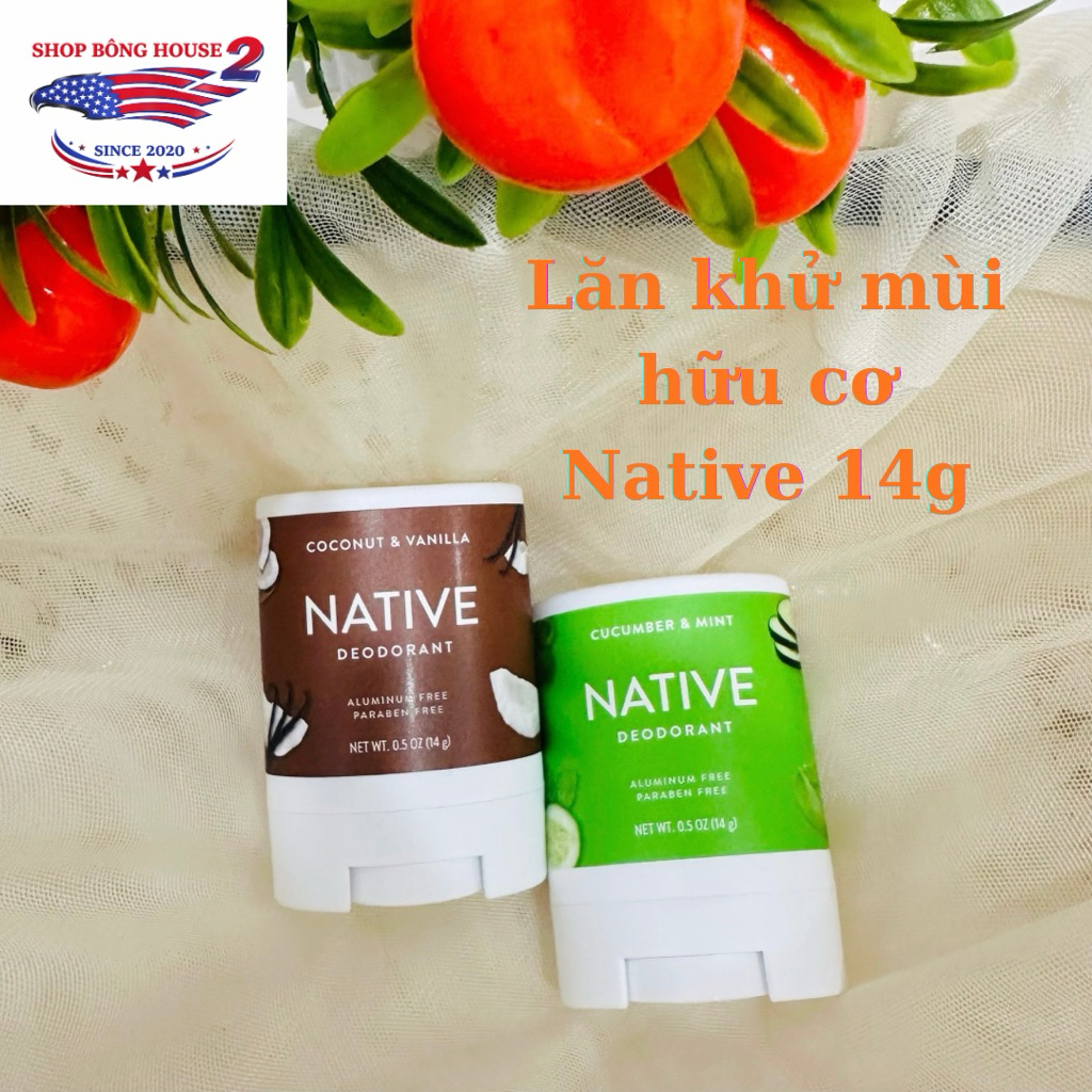 [Bill US] Lăn khử mùi hữu cơ Native Deodorant size mini 14g