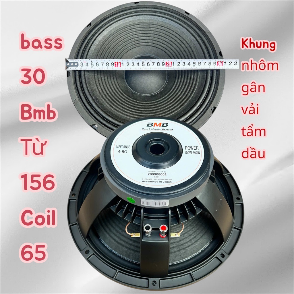 Loa full bass 30 bmb từ 156 coil 65- hàng nhập khẩu( giá 1 chiếc)