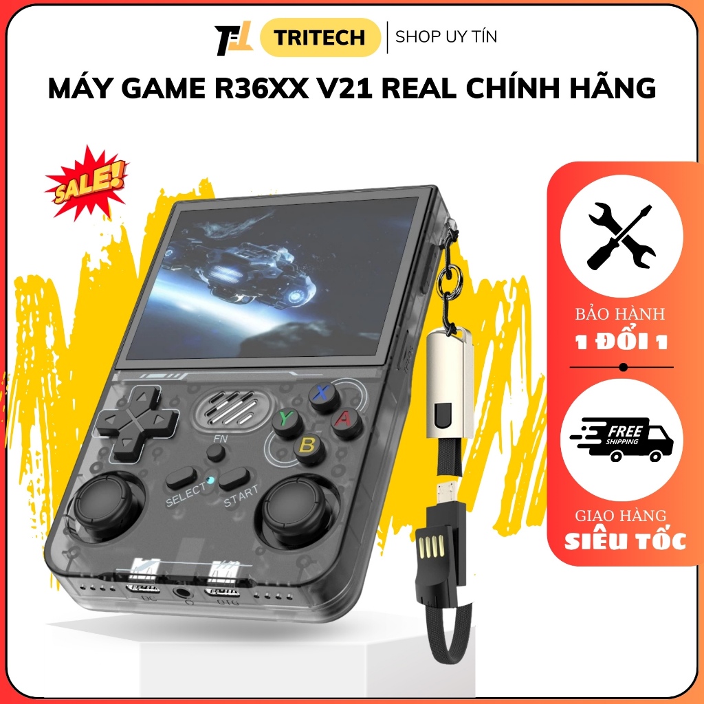Máy Game R36XX V21 Real Chính Hãng - ArkOS Tiếng Việt - Hơn 20.000+ Games