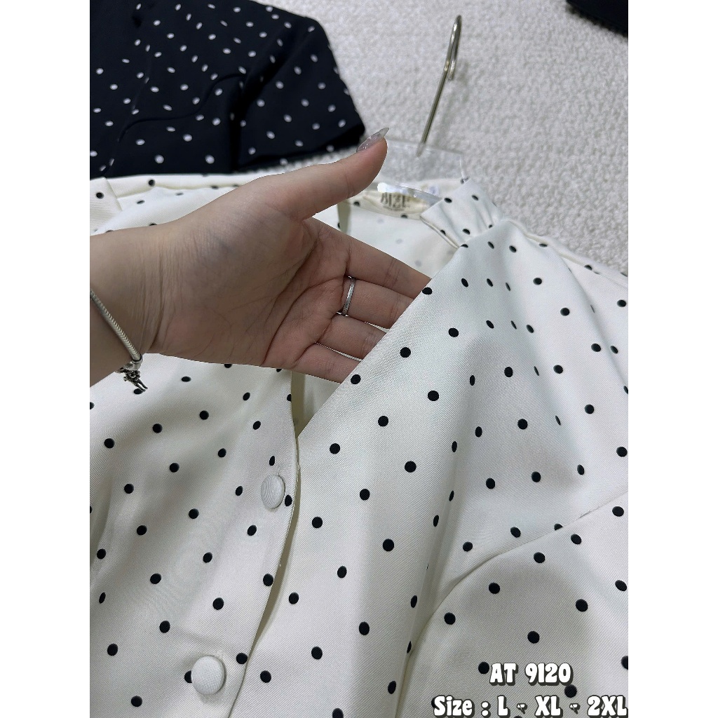 Áo Peplum cổ tàu tay ngắn 2KJeans Bigsize 55kg-90kg, chất cotton hàn mướt hàng cao cấp AT9120 | BigBuy360 - bigbuy360.vn