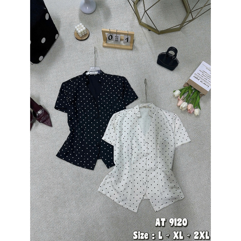 Áo Peplum cổ tàu tay ngắn 2KJeans Bigsize 55kg-90kg, chất cotton hàn mướt hàng cao cấp AT9120 | BigBuy360 - bigbuy360.vn
