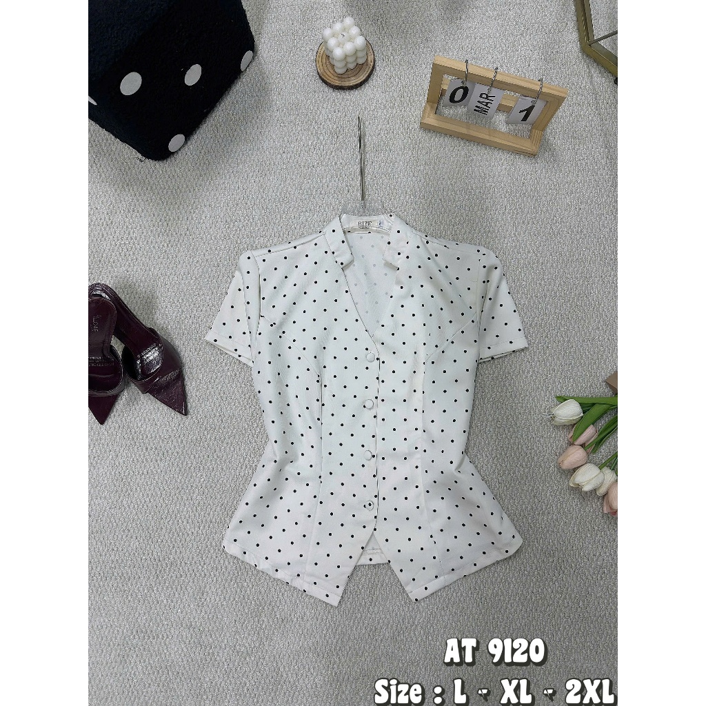 Áo Peplum cổ tàu tay ngắn 2KJeans Bigsize 55kg-90kg, chất cotton hàn mướt hàng cao cấp AT9120 | BigBuy360 - bigbuy360.vn