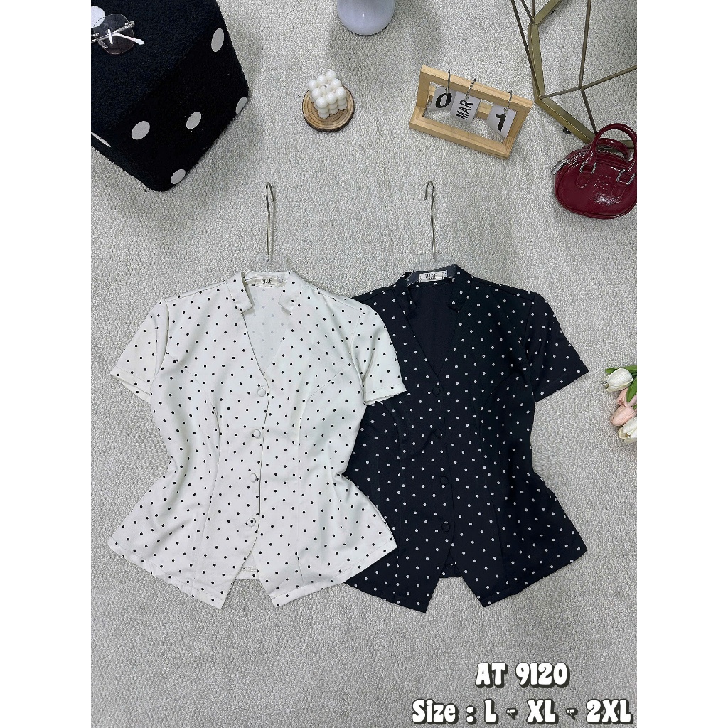 Áo Peplum cổ tàu tay ngắn 2KJeans Bigsize 55kg-90kg, chất cotton hàn mướt hàng cao cấp AT9120 | BigBuy360 - bigbuy360.vn
