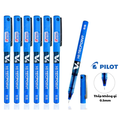 Bút Pilot mực nước Hi-Techpoint V5 tip ngòi 0.5mm – Bút Mực Nước Ngòi 0.5mm Viết Êm,HÀNG CHÍNH HÃNG 