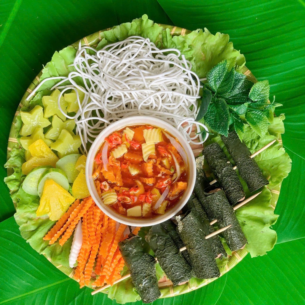 Mô hình bún chả, mô hình bún chả lá lốt