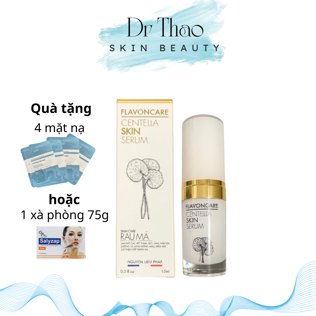 [15ml] Tinh Chất Dưỡng Da Rau Má FLAVONCARE CENTELLA SKIN SERUM